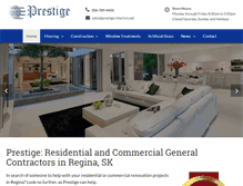 Tablet Screenshot of prestige-interiors.net